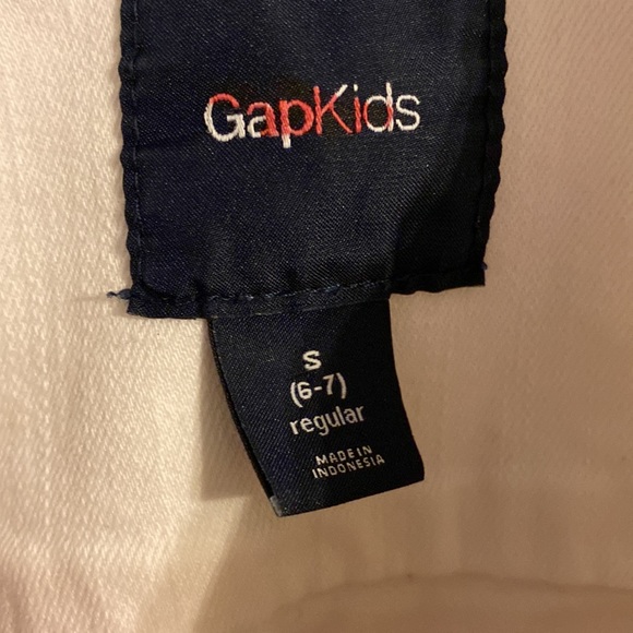 COPY - Gap Girls white Jean Jacket Size Sm 6-7 - Picture 2 of 3